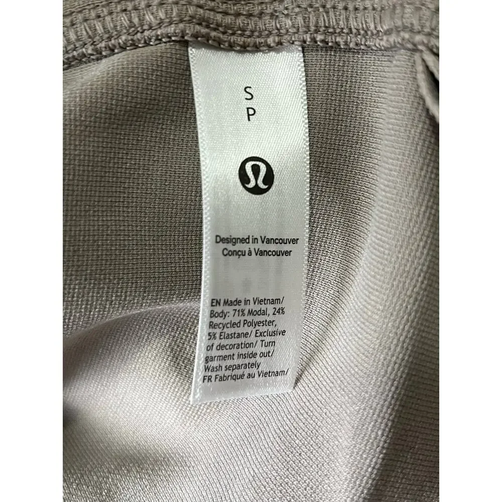 Lululemon Softstreme Pique Oversized Long-Sleeve Polo Shirt Warm Ash Grey Small